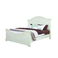 Antique White Wood King Panel Bed P729038