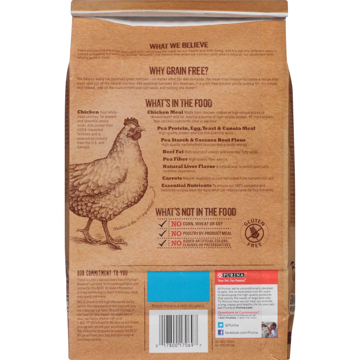 Grain Free White Meat Chicken & Egg Recipe Dry Cat Food T646992