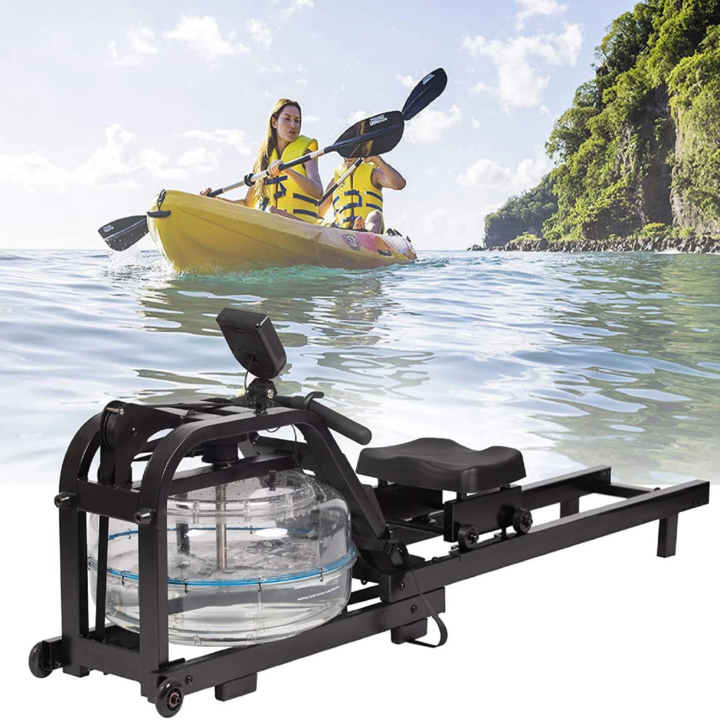 Rowing Machine with LCD Monitor, 330 lbs Weight Capacity, Adjustable R3758