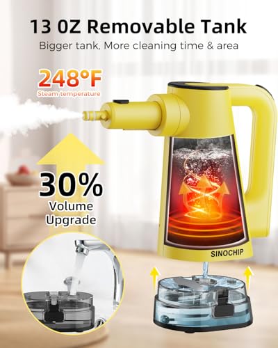 Steam Mop with 7-in-1 Attachments, 13OZ Water Tank, 23ft Power Cord Q26763