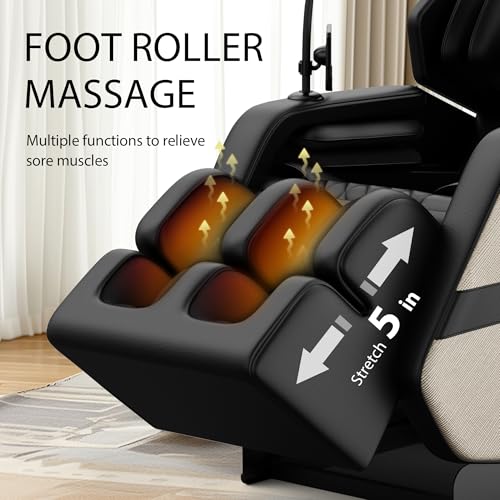 Black Full Body Massage Chair with Zero Gravity F184