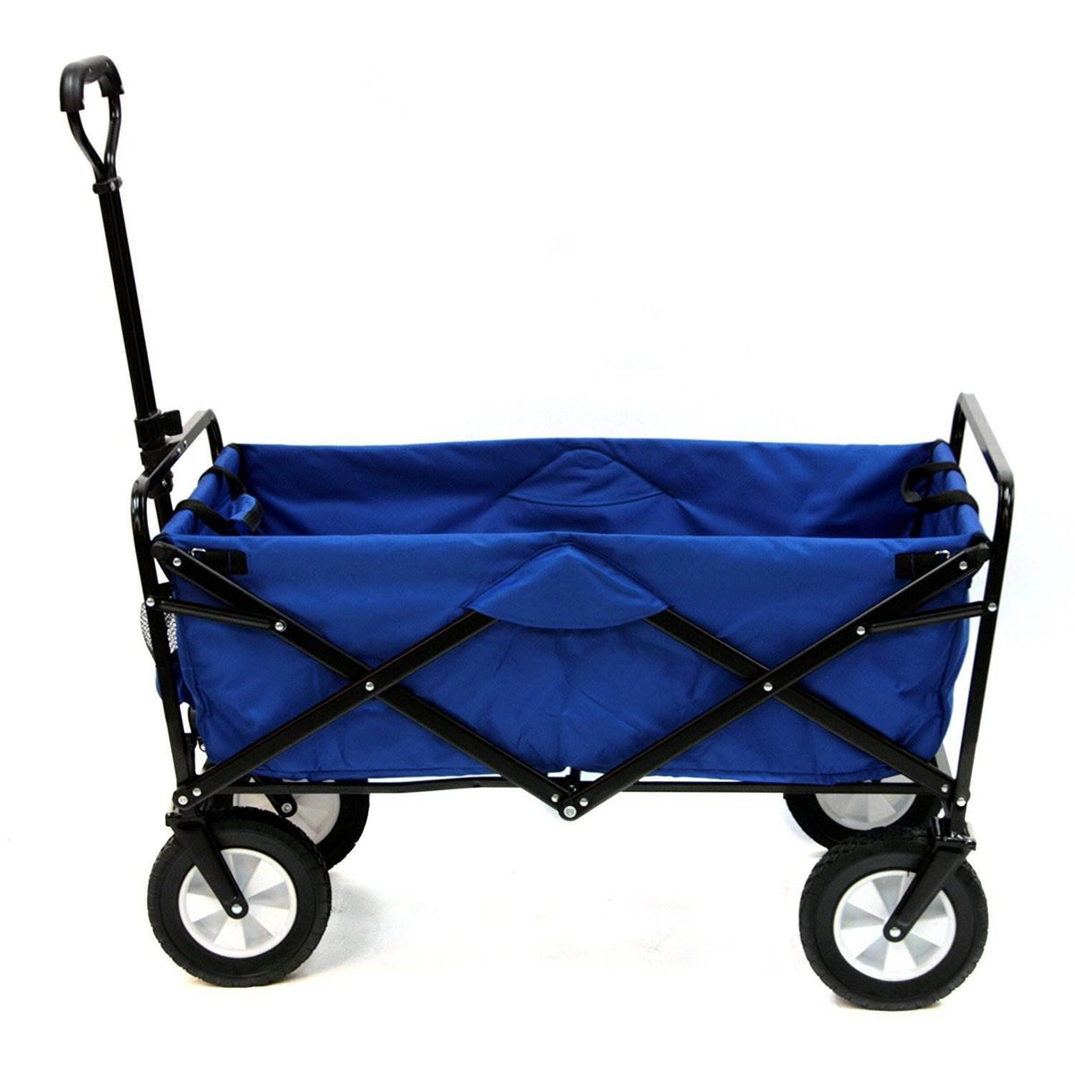 Collapsible Folding Steel Frame Outdoor Wagon Blue 3 Pack P16308