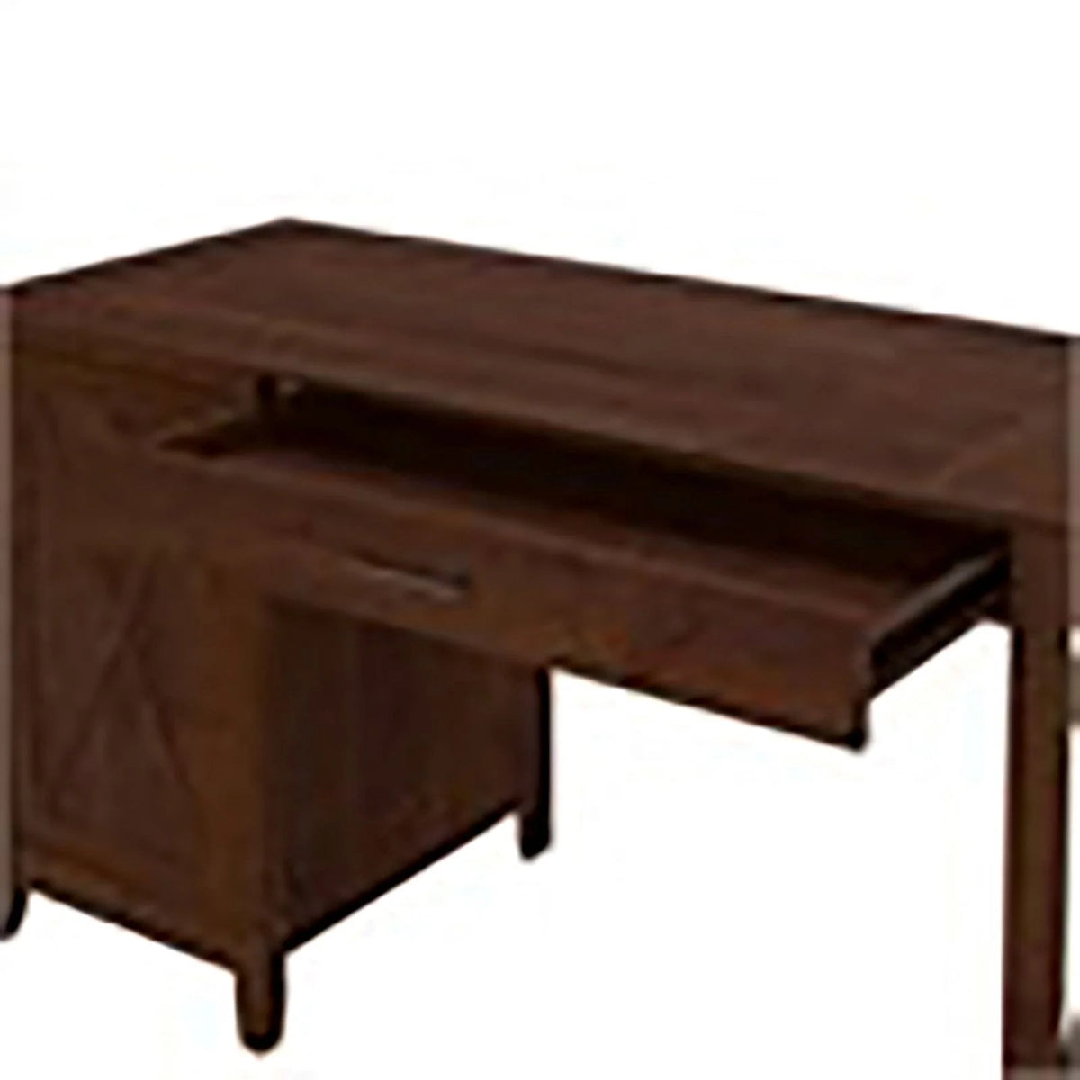 Wood Computer Desk with Storage Cabinet Q530208
