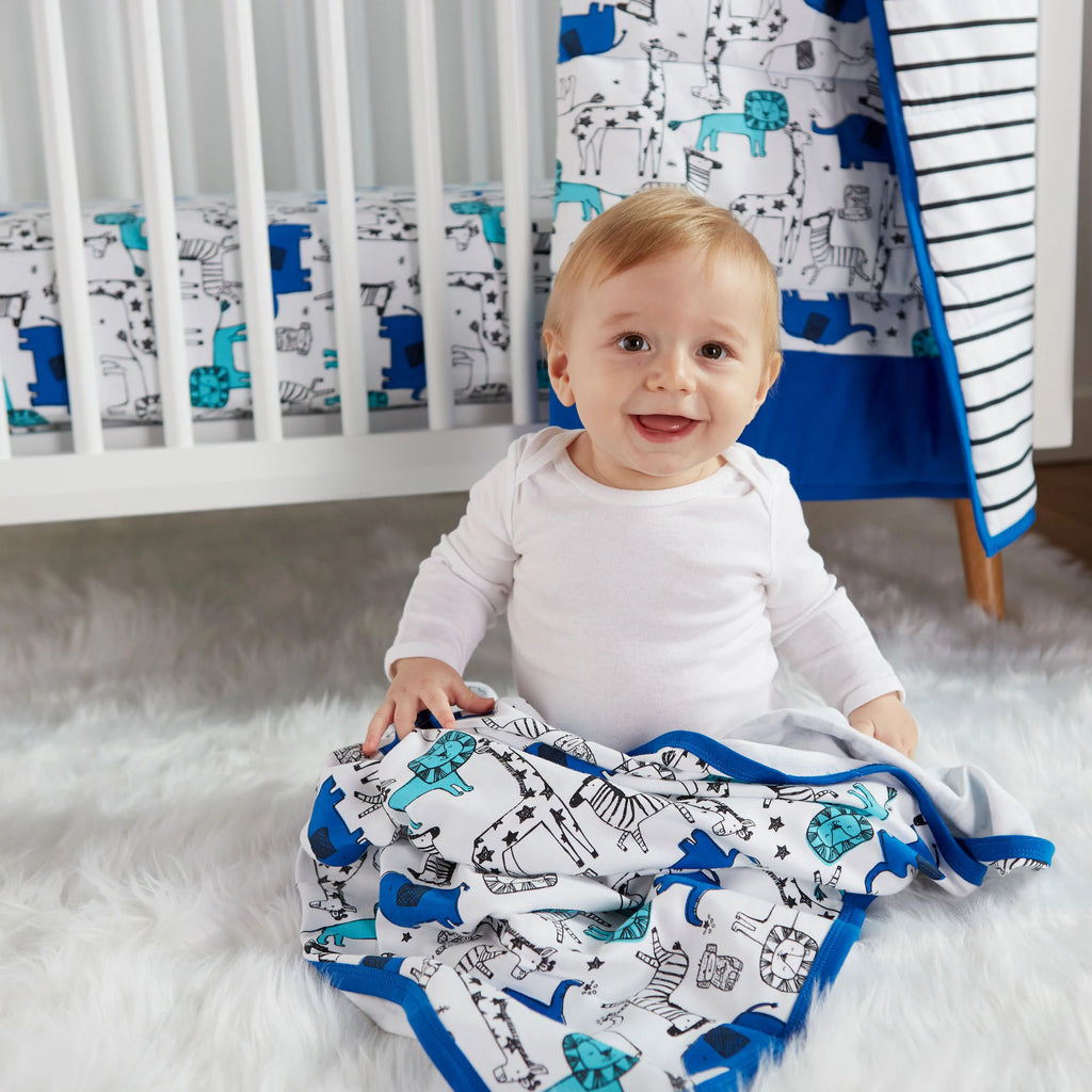 3 Pc Organic Cotton Crib Bedding Set C659